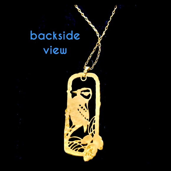Golden Bird Necklace Pendant - Picture 4 of 5